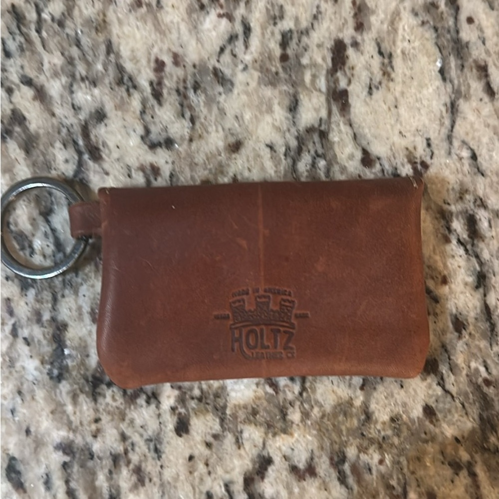 Holtz Leather Brown Keychain Wallet
